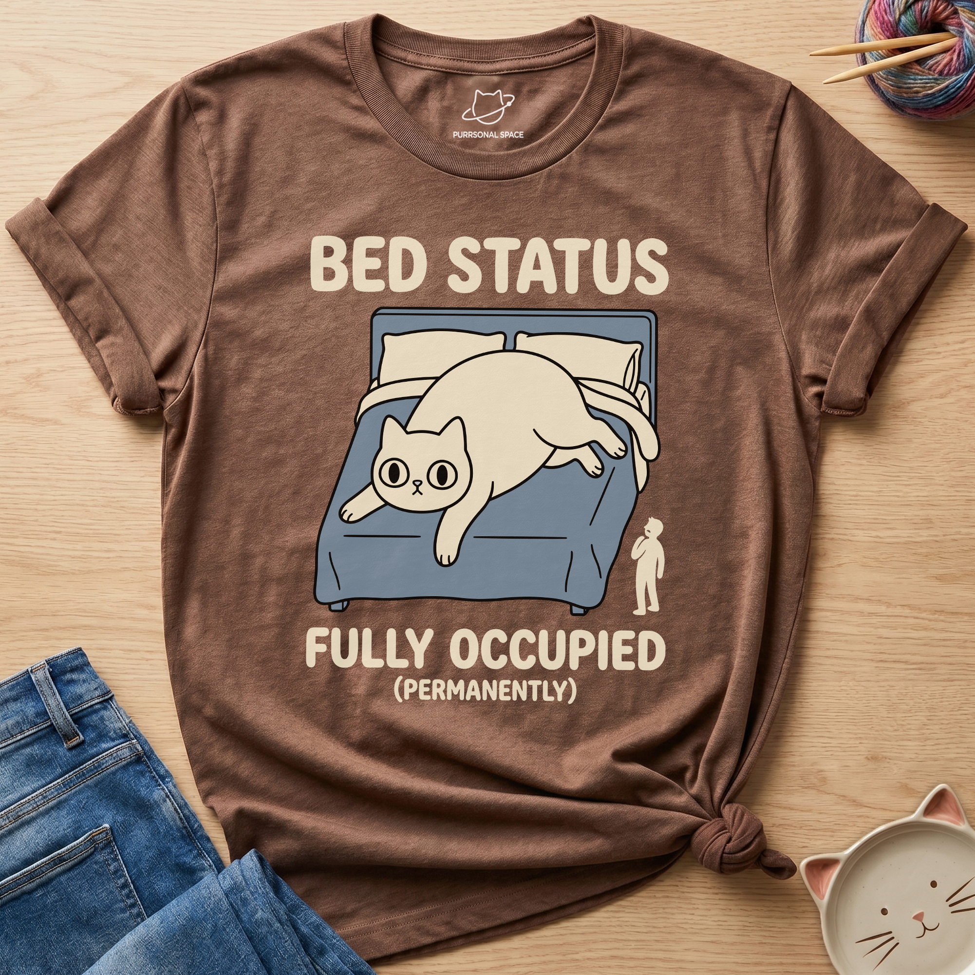 Bed Fully Occupied T-Shirt