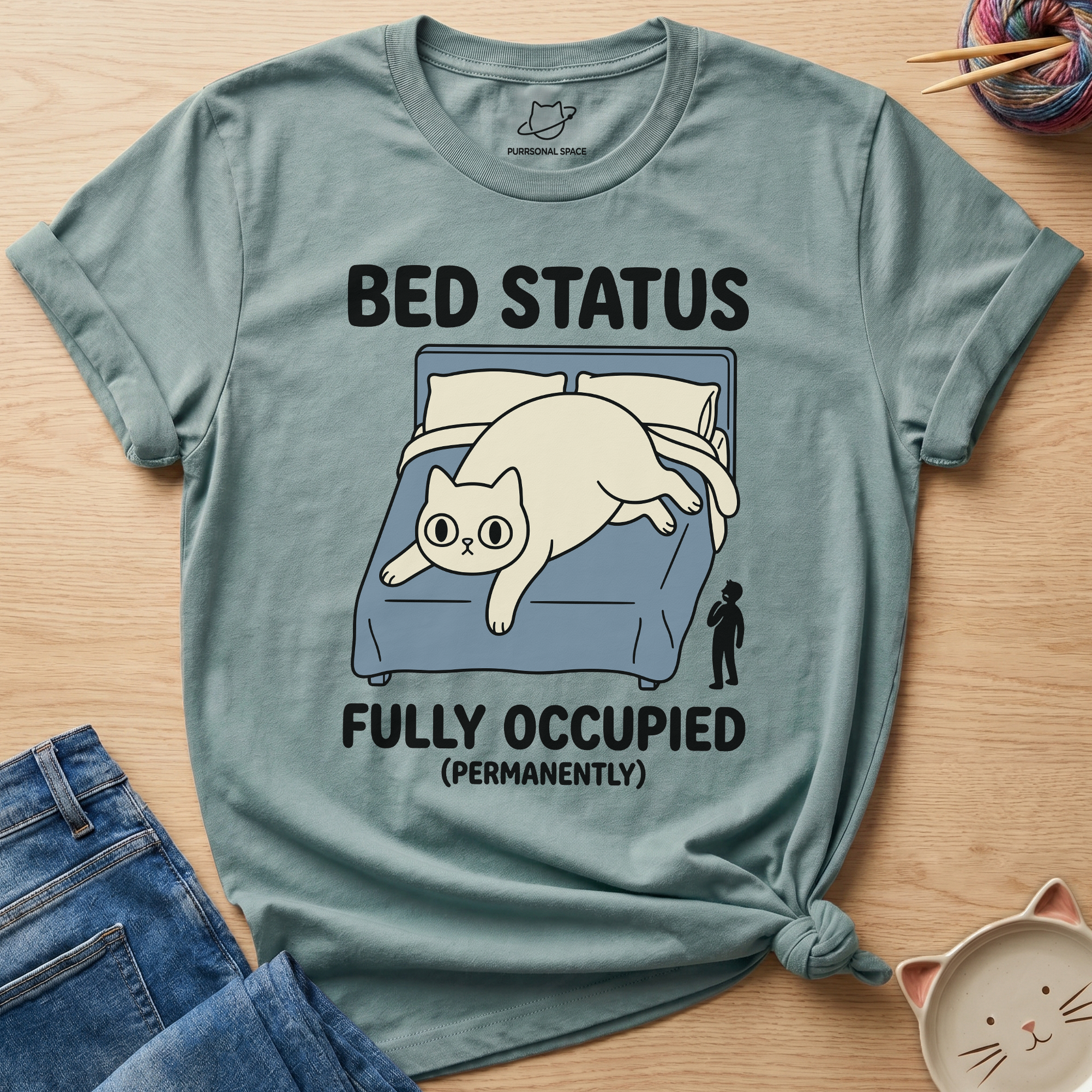 Bed Fully Occupied T-Shirt