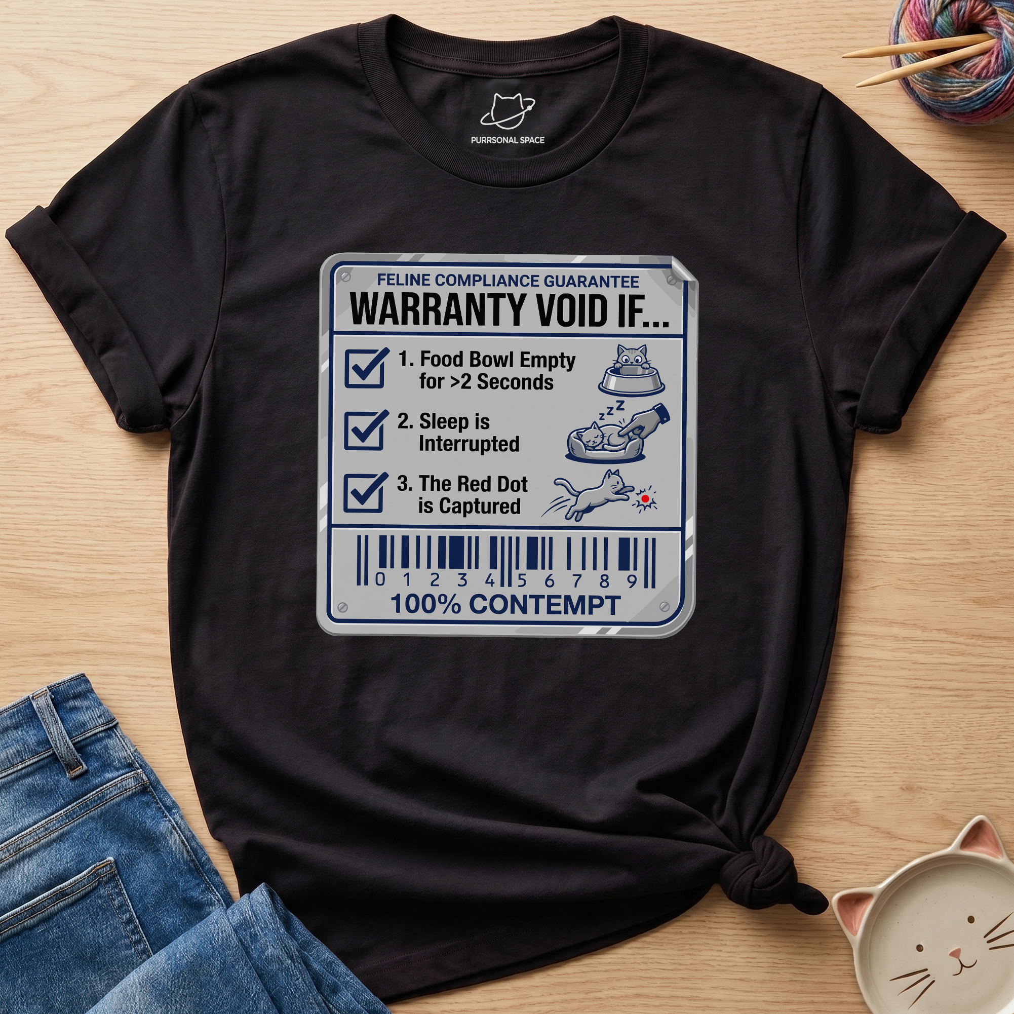 Feline Compliance Guarantee T-Shirt