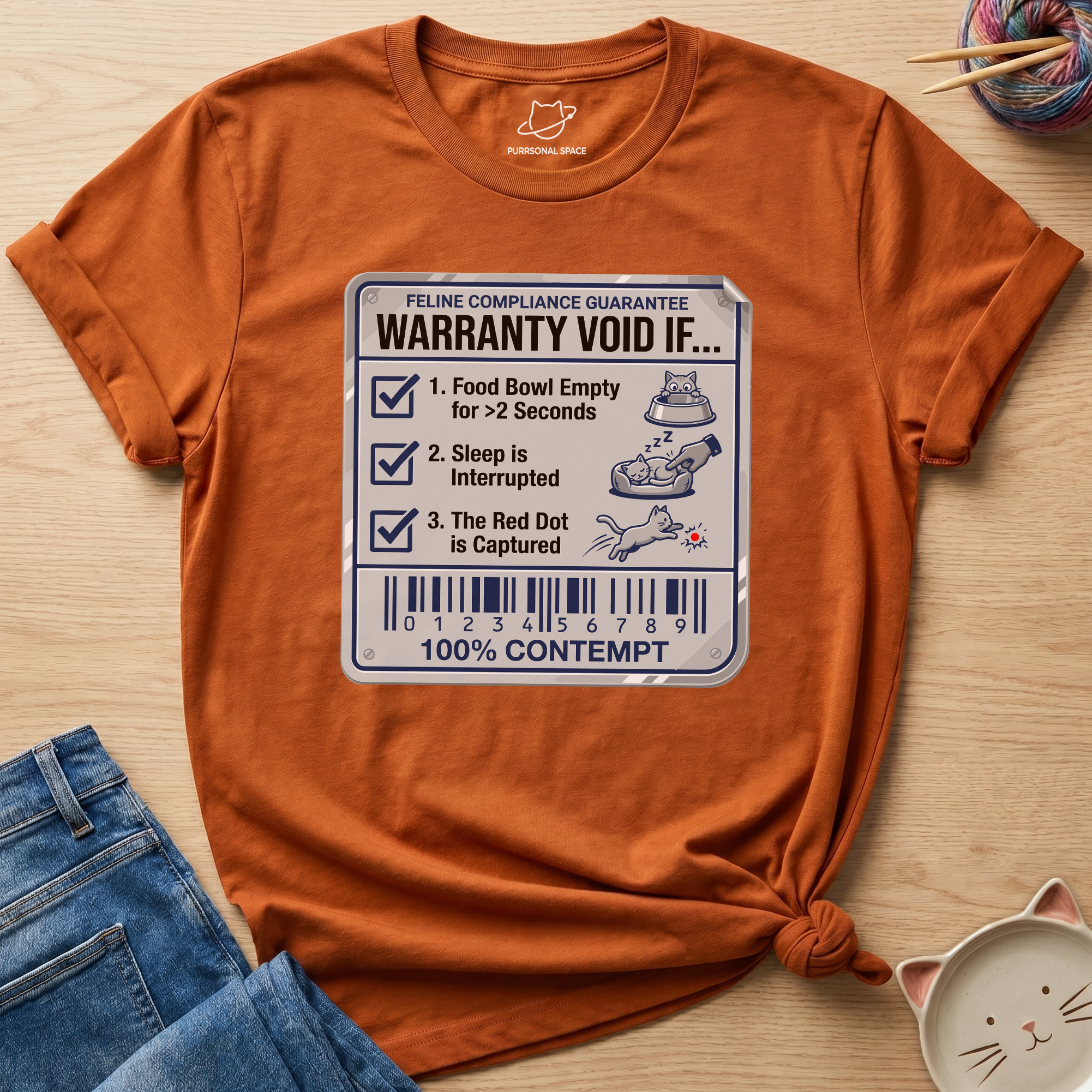 Feline Compliance Guarantee T-Shirt