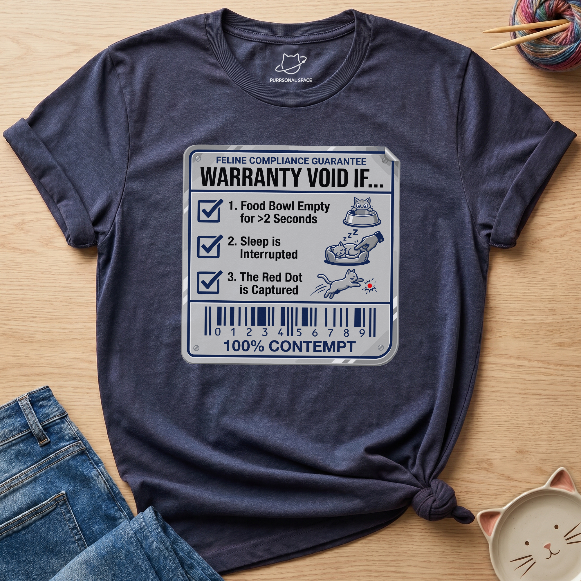 Feline Compliance Guarantee T-Shirt