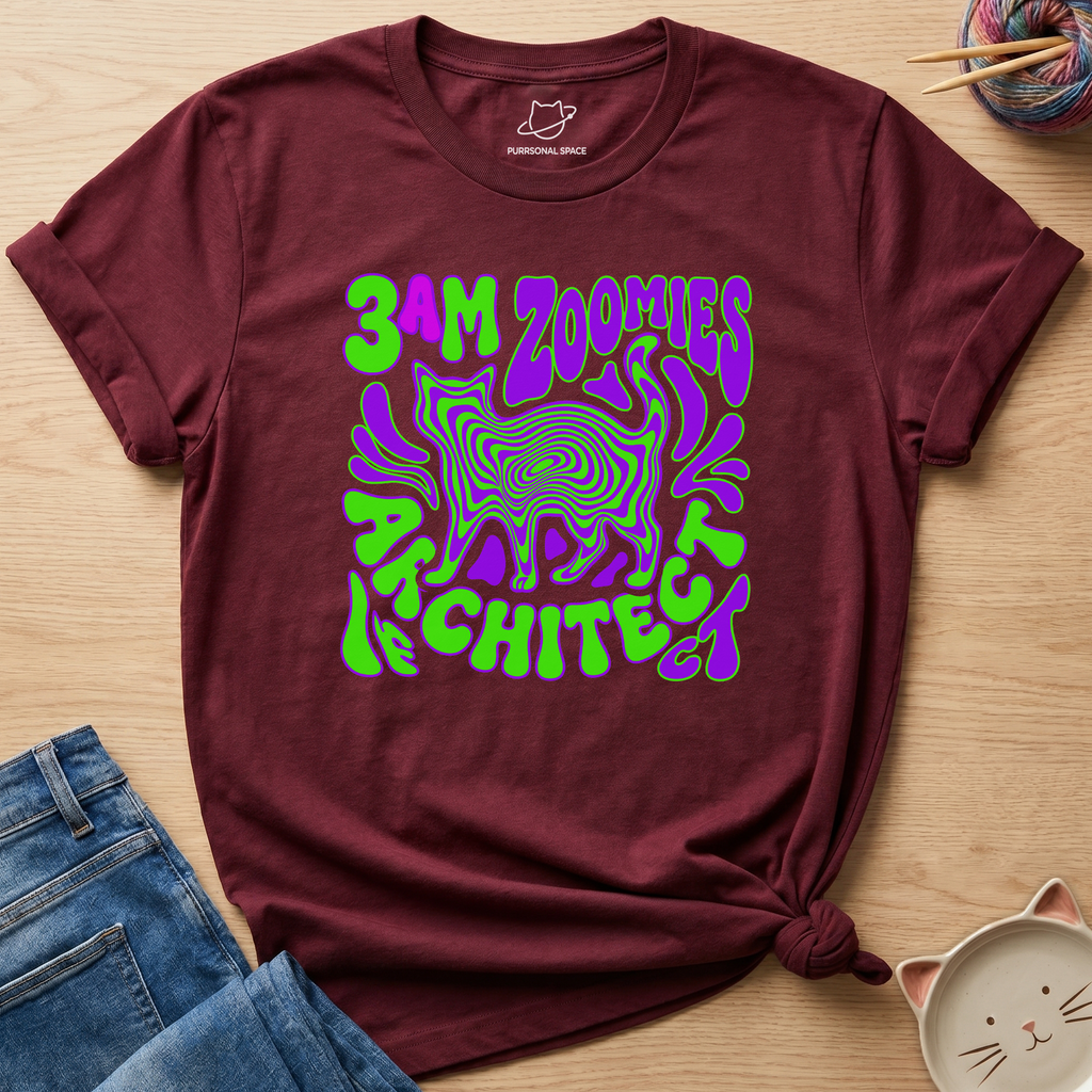 3am Zoomies Architect T-Shirt