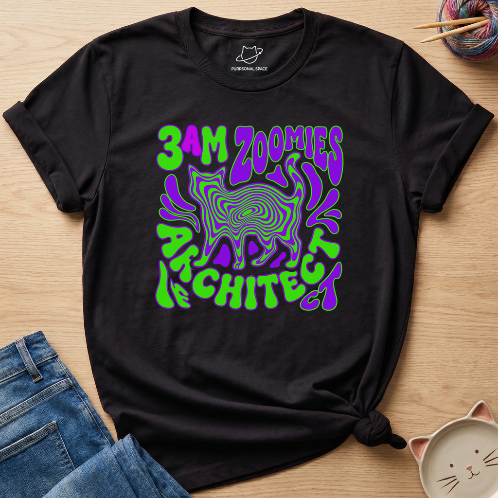 3am Zoomies Architect T-Shirt