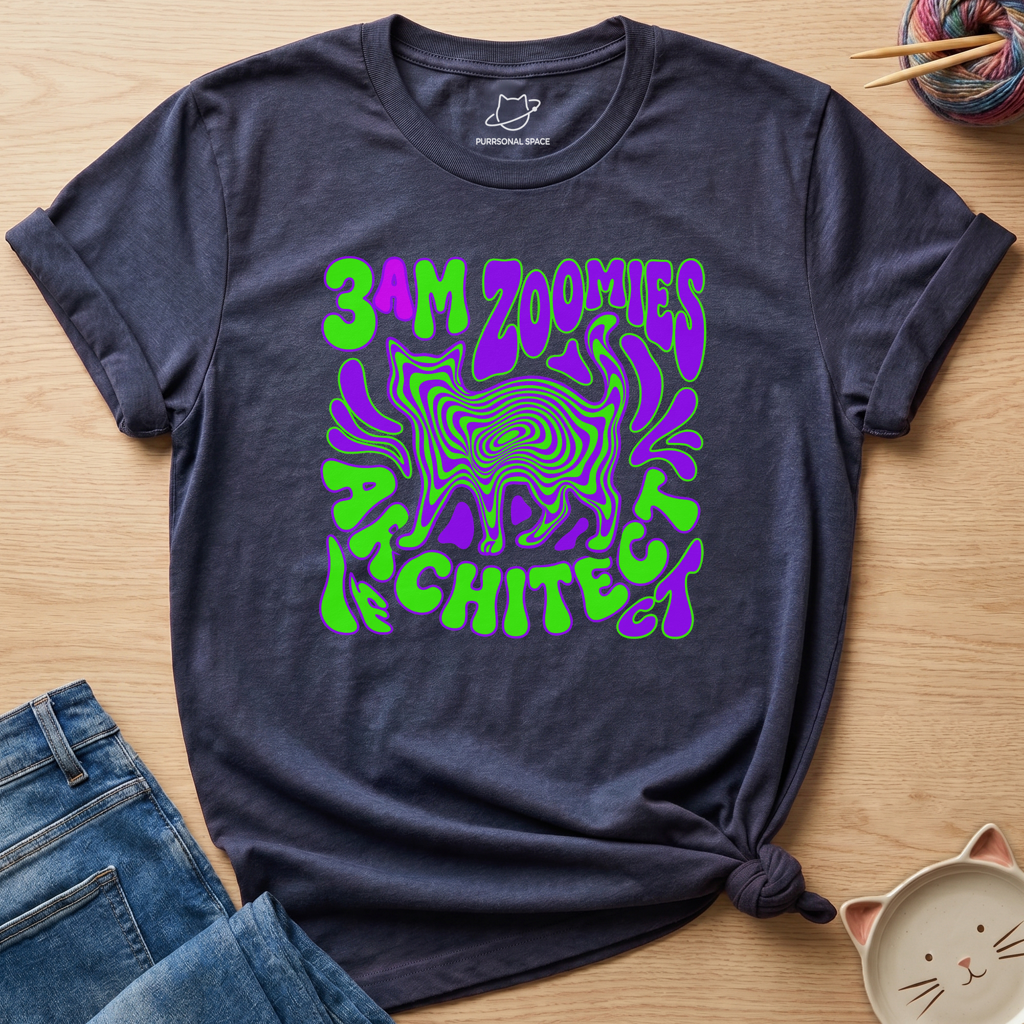 3am Zoomies Architect T-Shirt