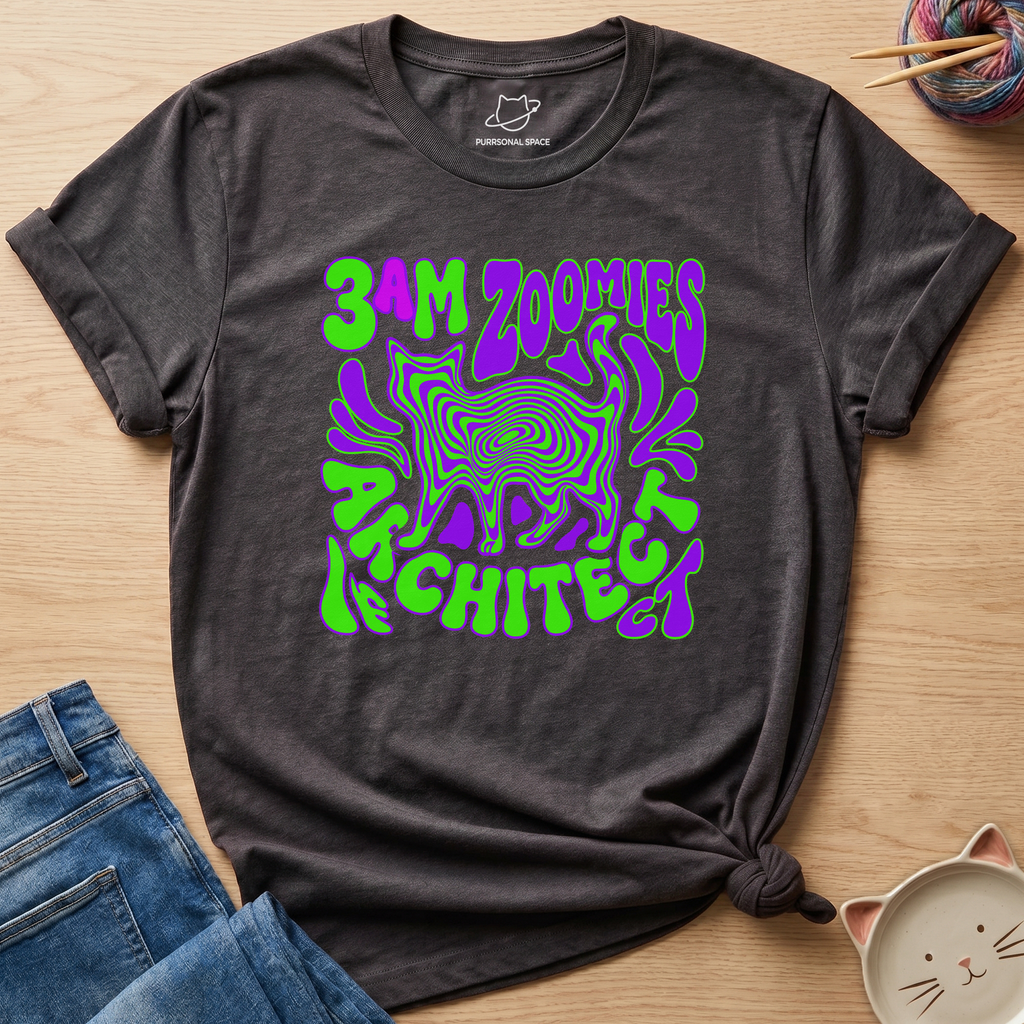 3am Zoomies Architect T-Shirt