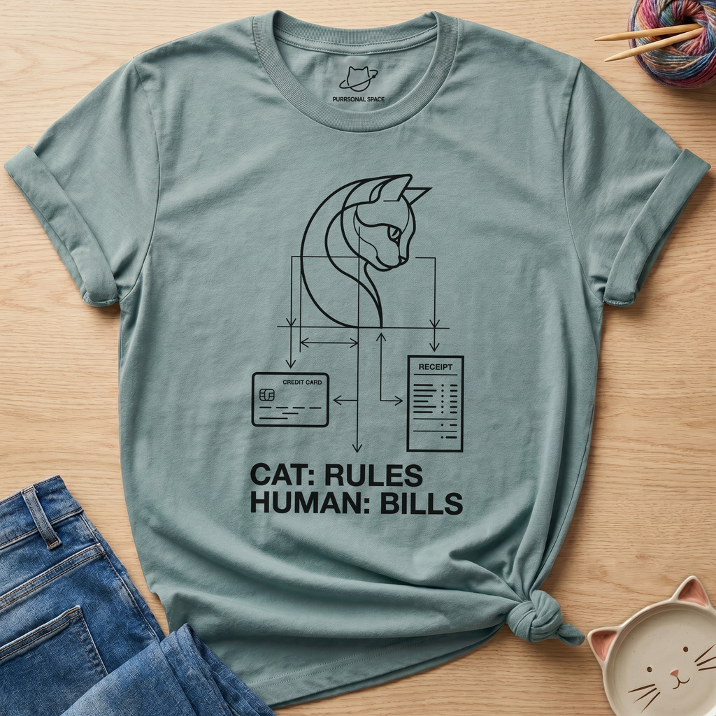 Cat: Rules Human: Bills T-Shirt