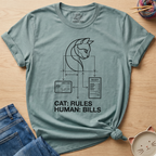 Cat: Rules Human: Bills T-Shirt