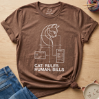 Cat: Rules Human: Bills T-Shirt