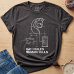 Cat: Rules Human: Bills T-Shirt