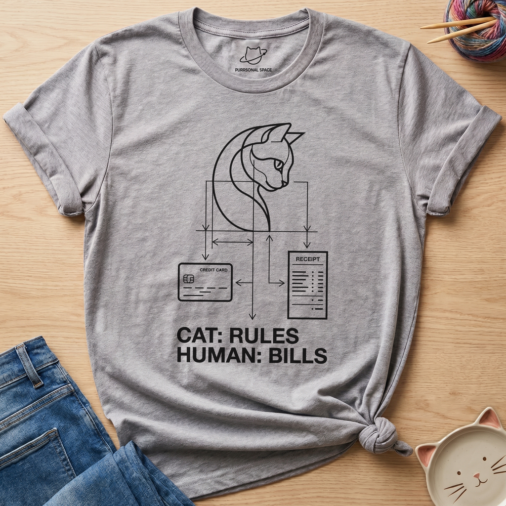 Cat: Rules Human: Bills T-Shirt