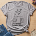 Cat: Rules Human: Bills T-Shirt