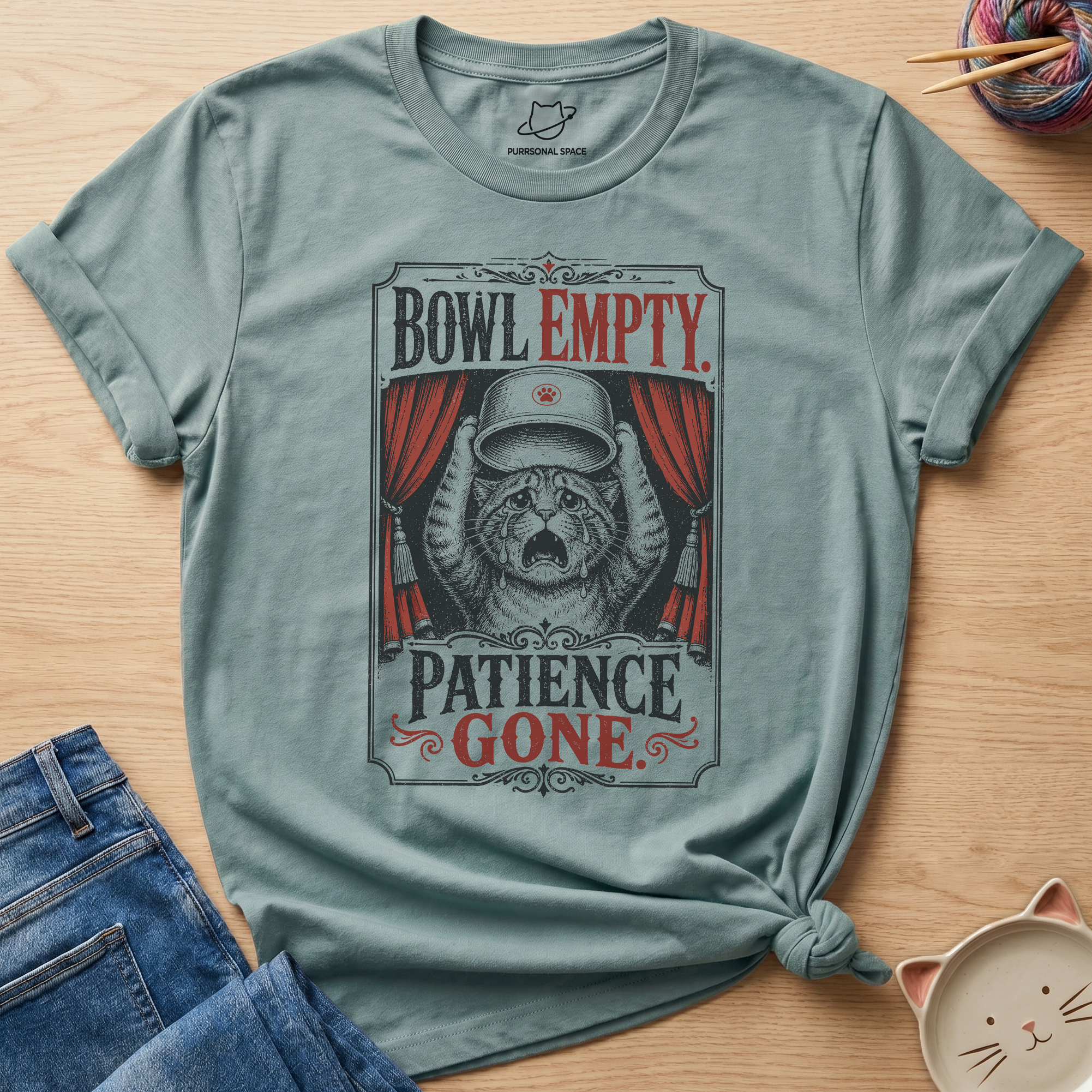 Bowl Empty Patience Gone T-Shirt
