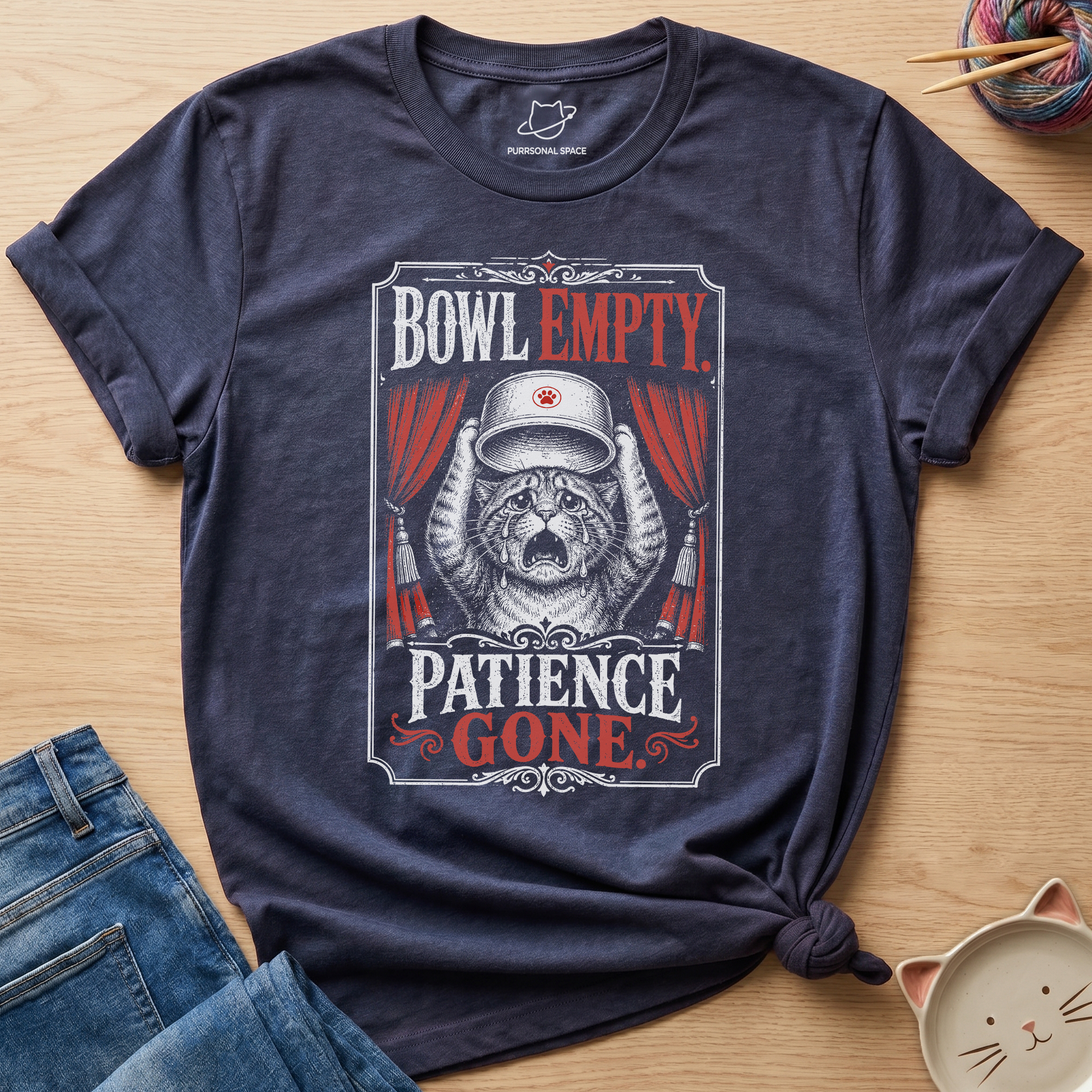 Bowl Empty Patience Gone T-Shirt