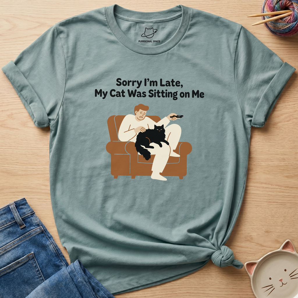My Cat Was Sitting On Me T-Shirt