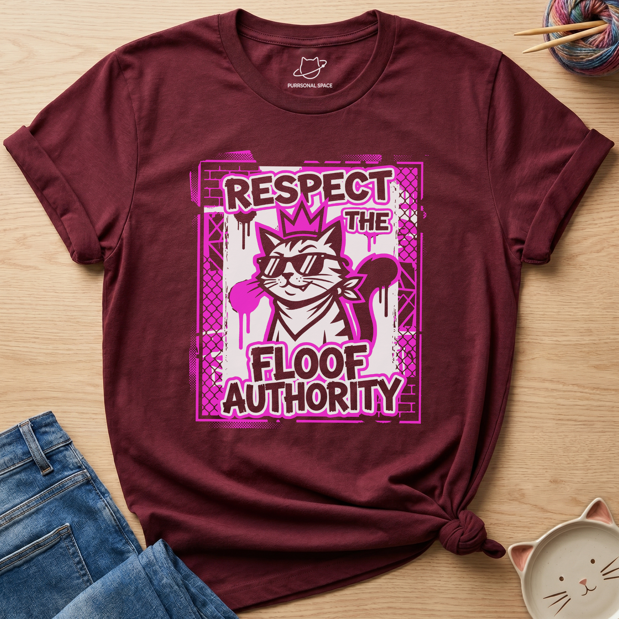 Respect The Floof Authority T-Shirt