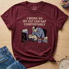 Cat Can Nap Comfortably T-Shirt