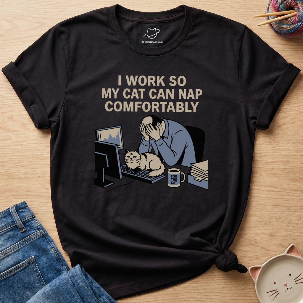 Cat Can Nap Comfortably T-Shirt