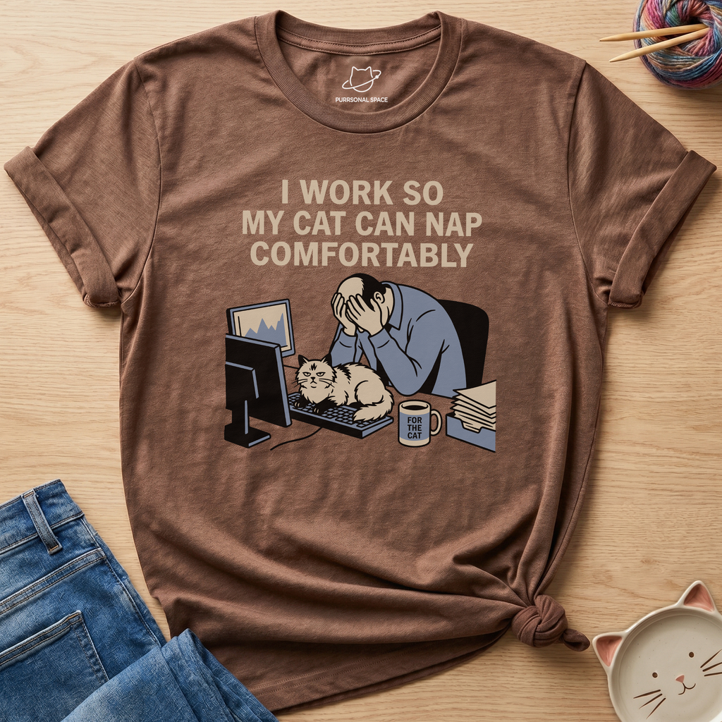 Cat Can Nap Comfortably T-Shirt