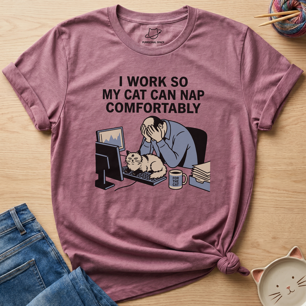 Cat Can Nap Comfortably T-Shirt