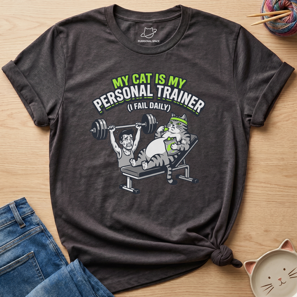 Cat Is My Personal Trainer T-Shirt