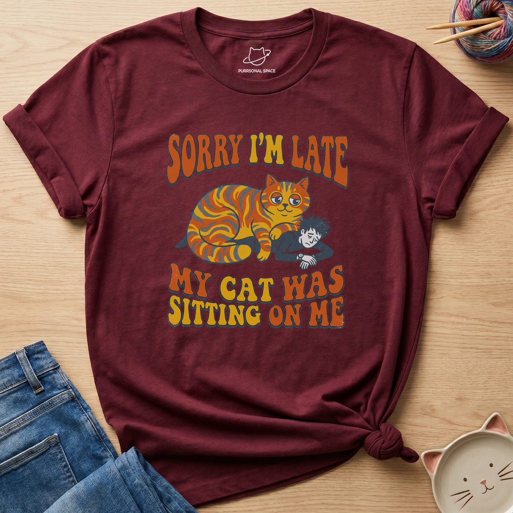 Cat Was Sitting On Me T-Shirt