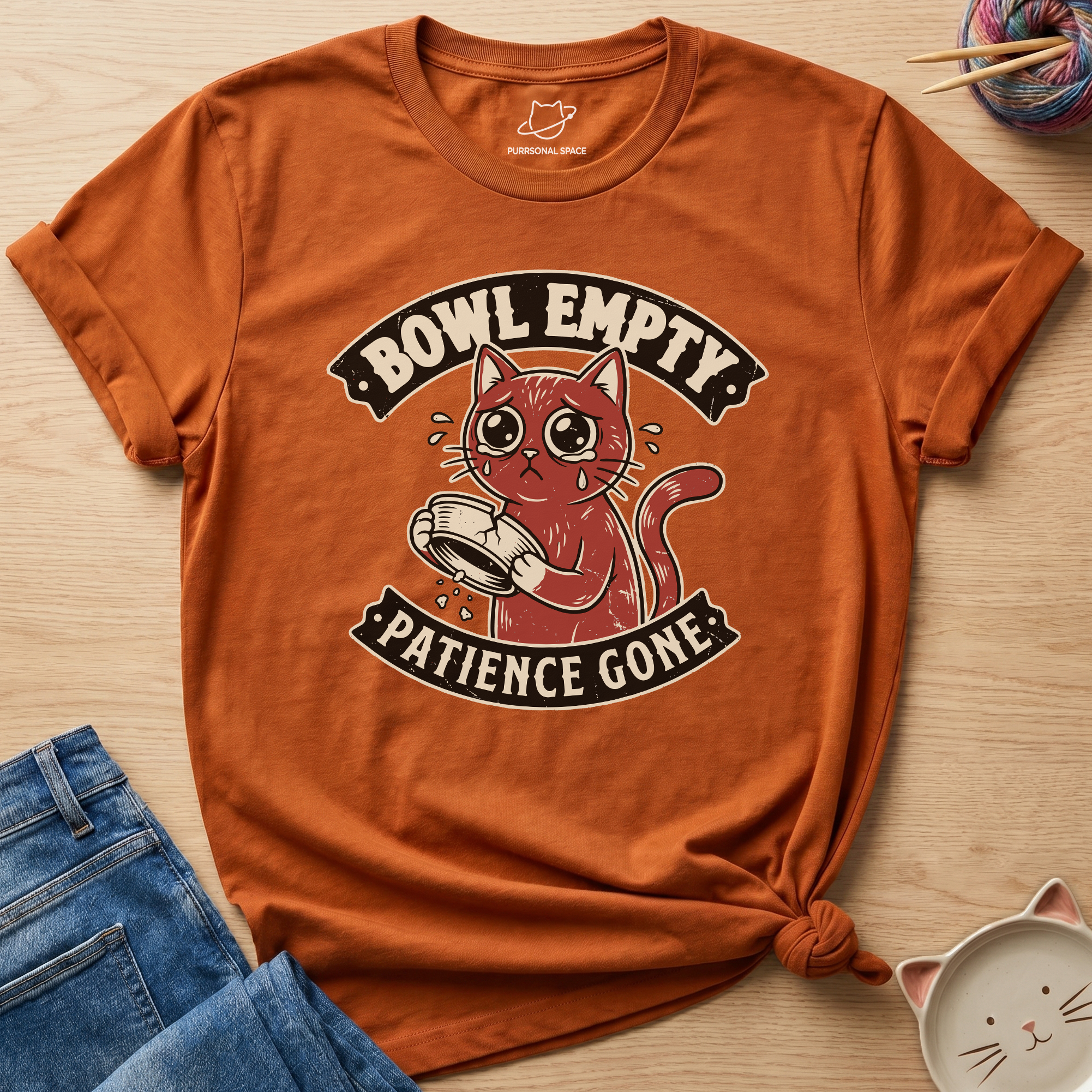 Bowl Empty Patience Gone T-Shirt