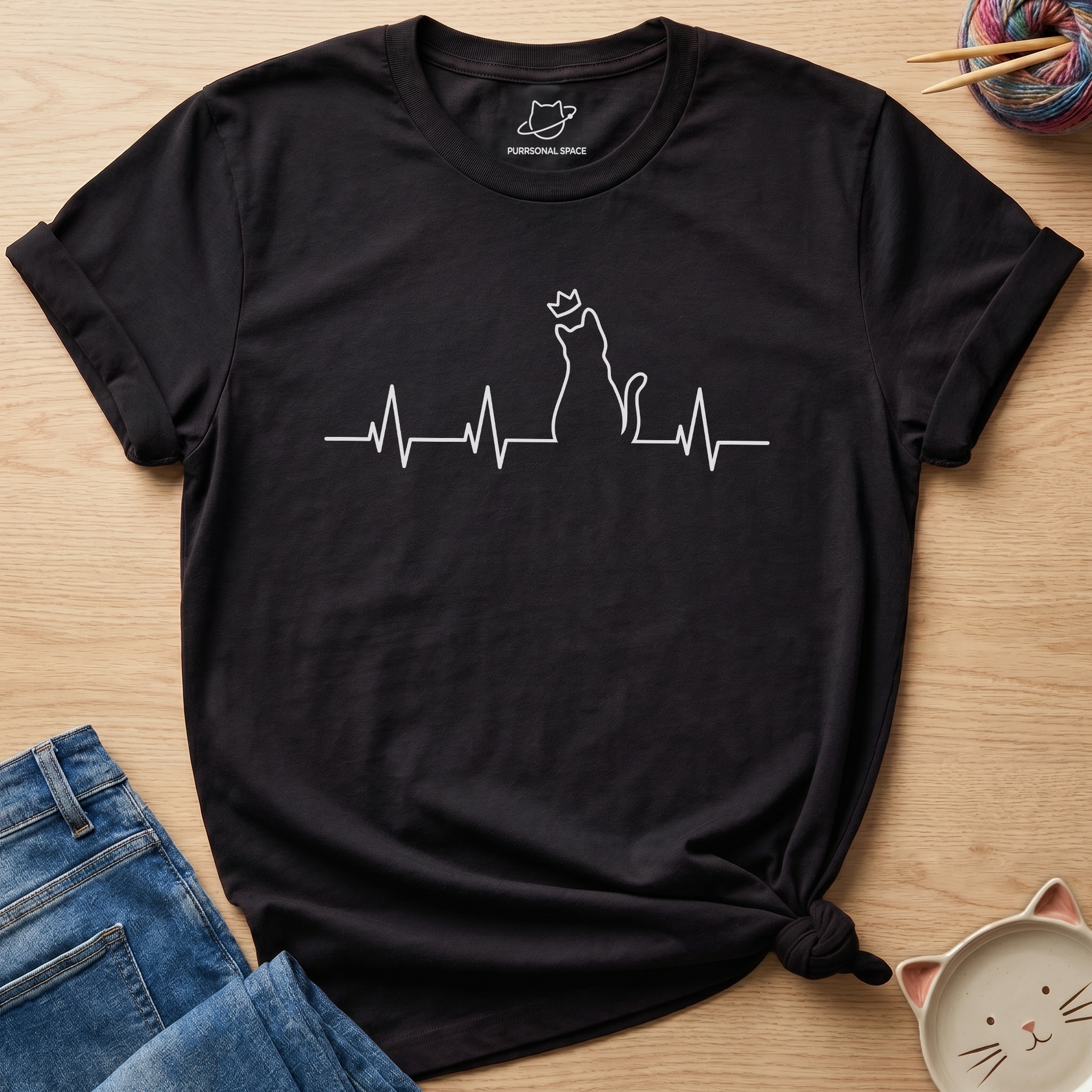 Cat Heartbeat T-Shirt