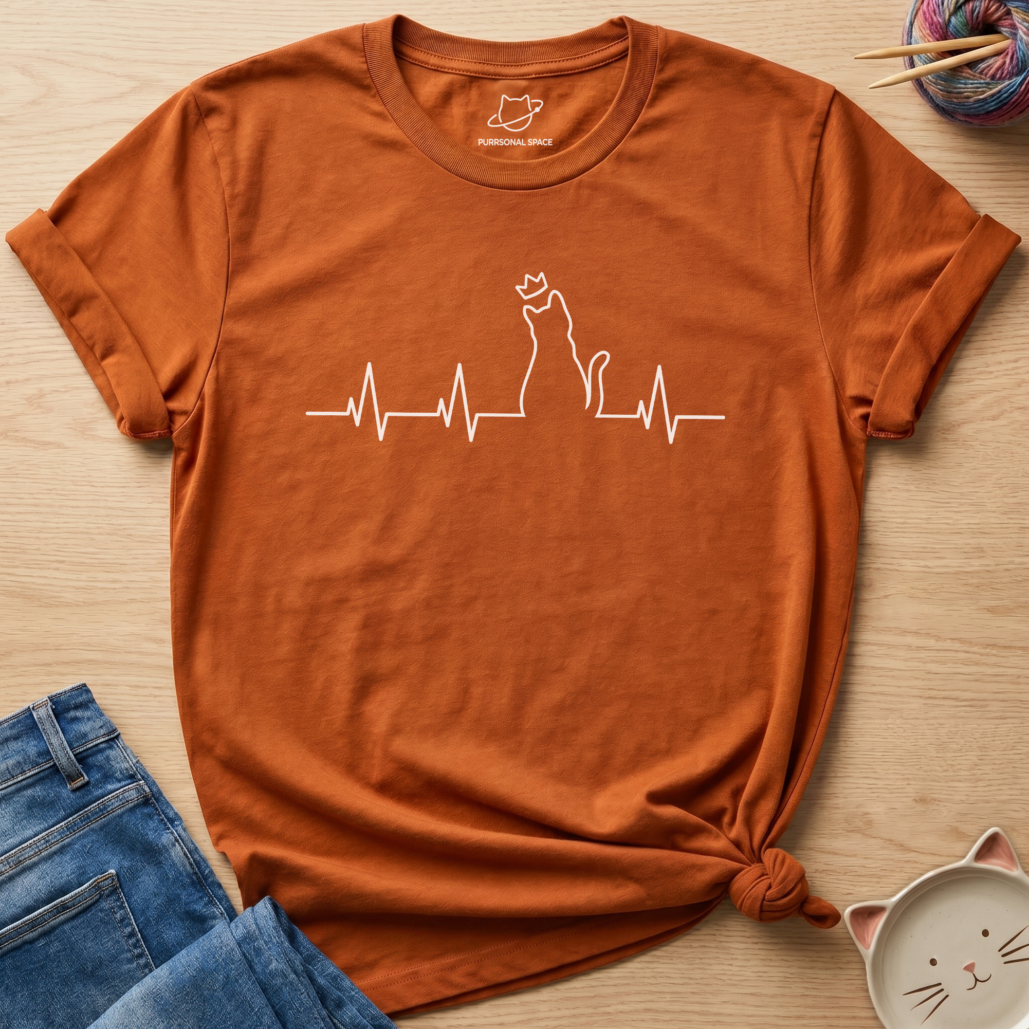 Cat Heartbeat T-Shirt