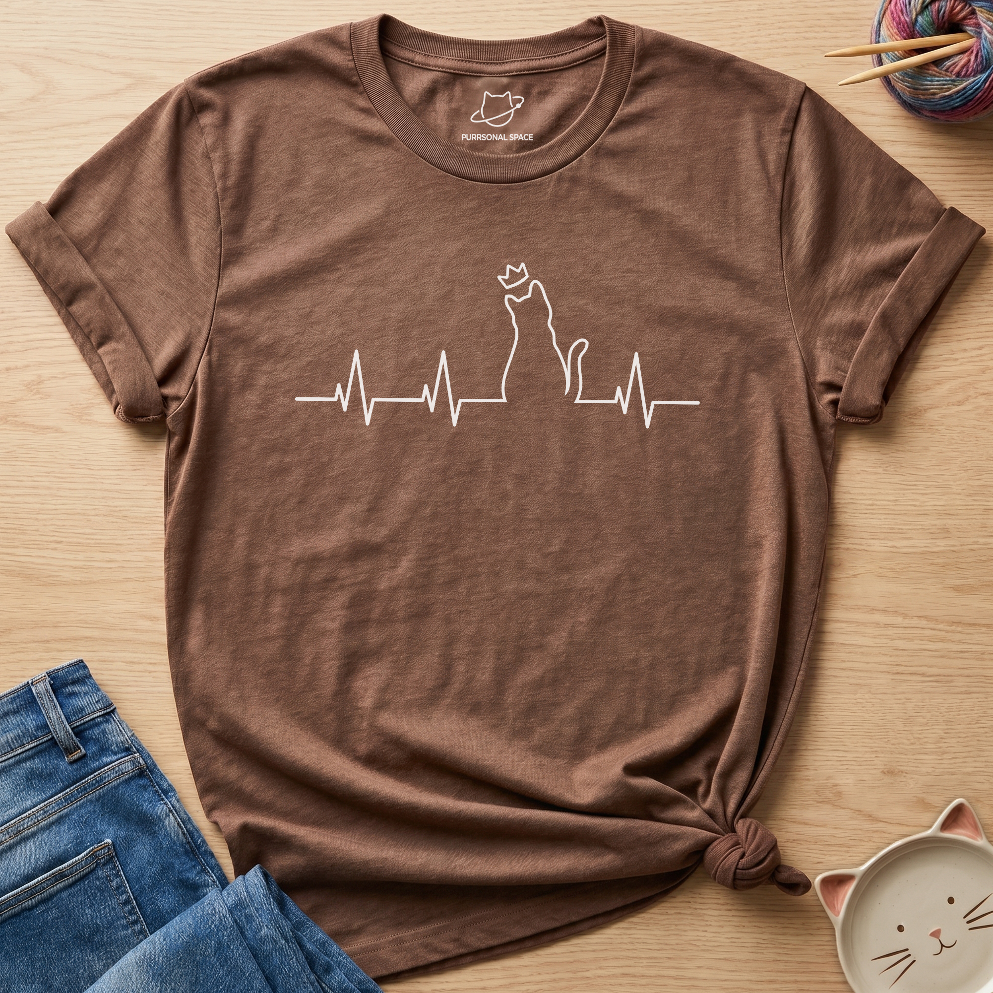 Cat Heartbeat T-Shirt