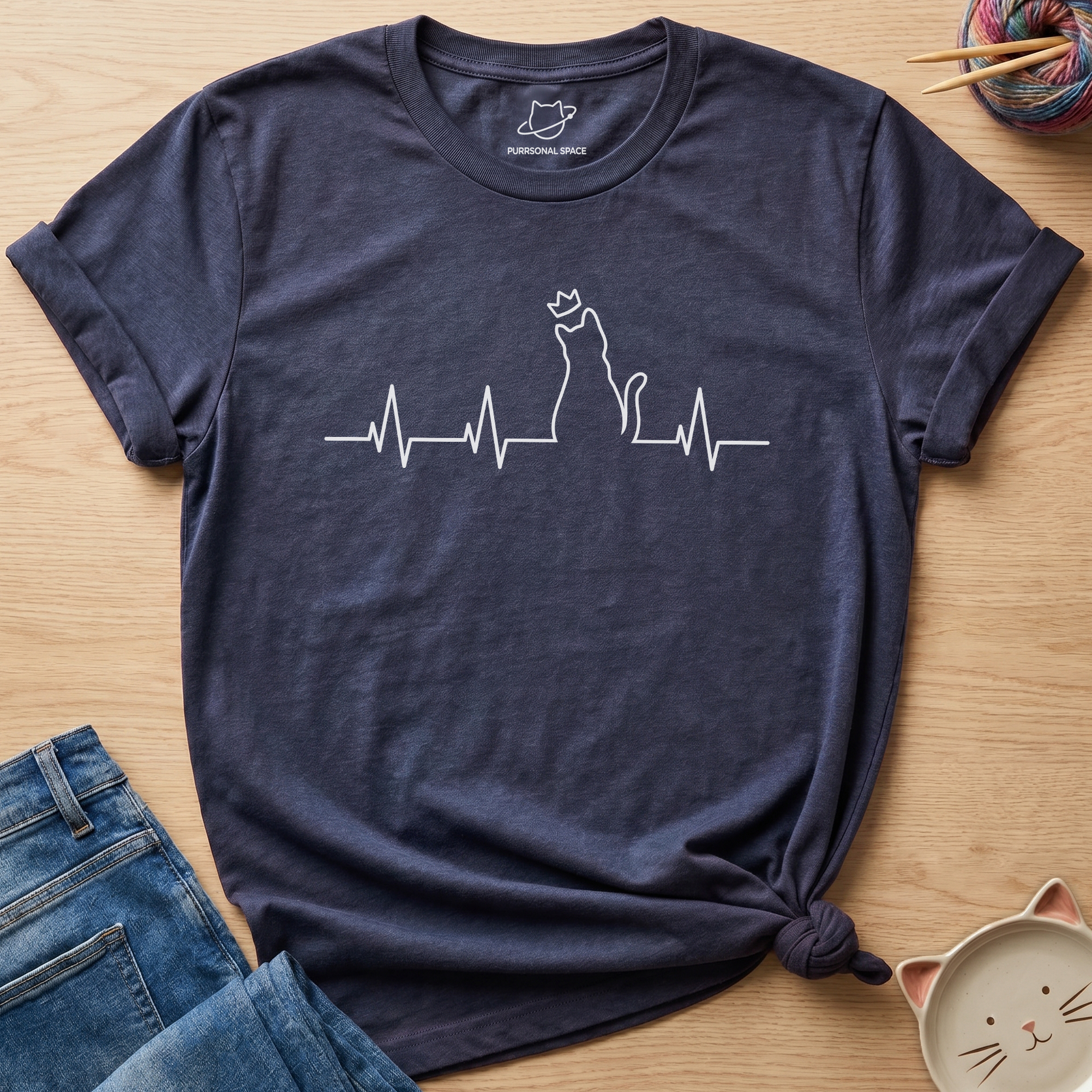 Cat Heartbeat T-Shirt