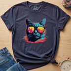Cat 90s Sunglasses T-Shirt
