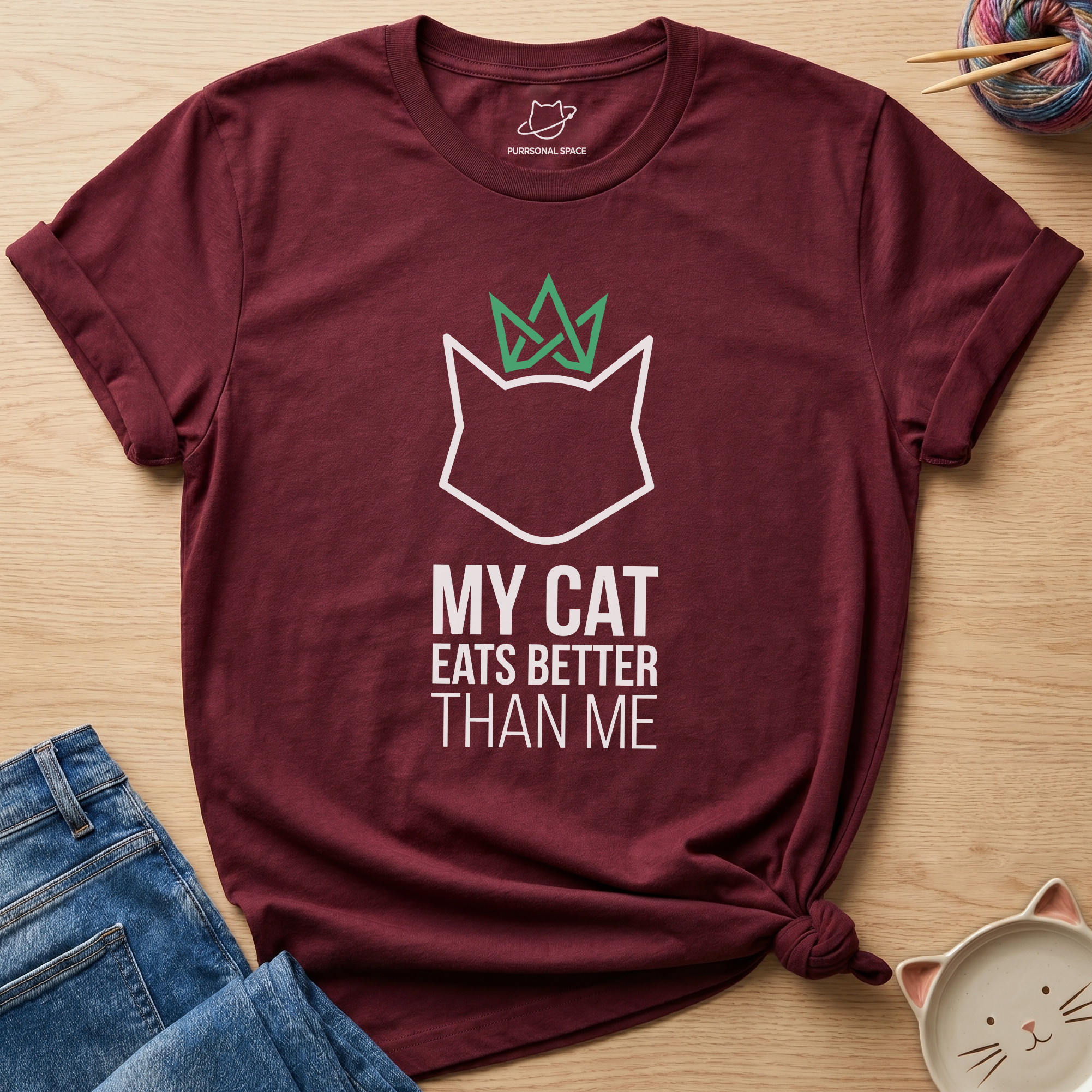 Cat Eats Better Than Me T-Shirt