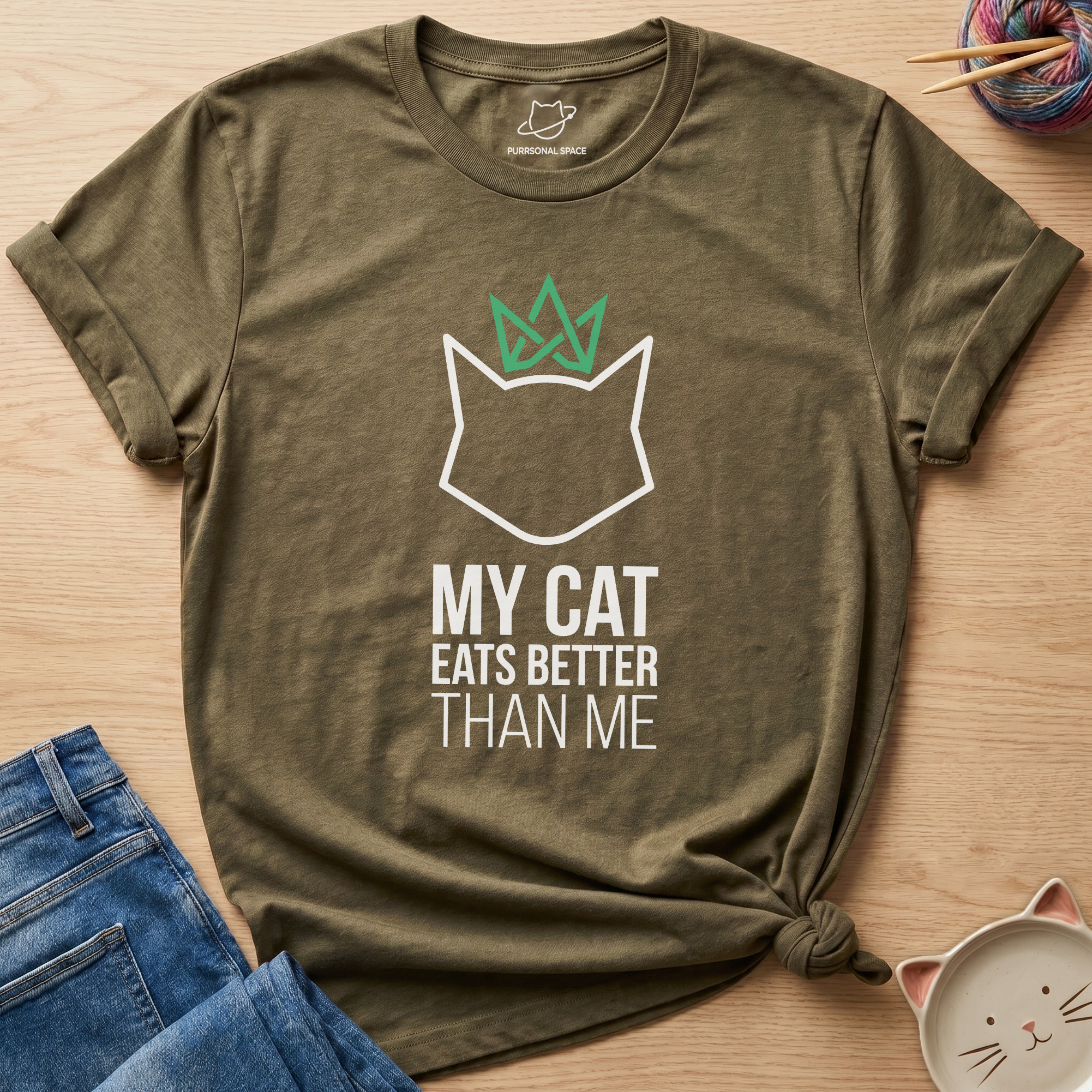 Cat Eats Better Than Me T-Shirt