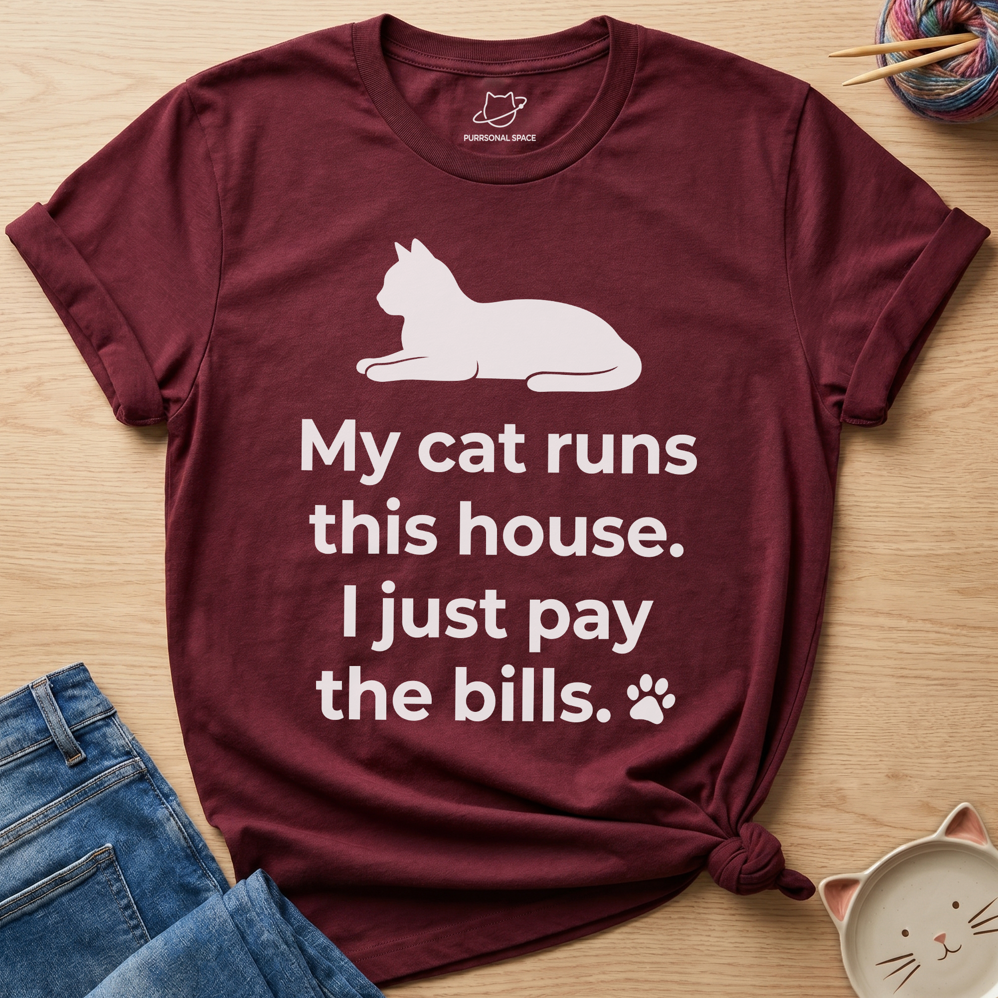 My Cat Runs This House T-Shirt