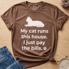 My Cat Runs This House T-Shirt