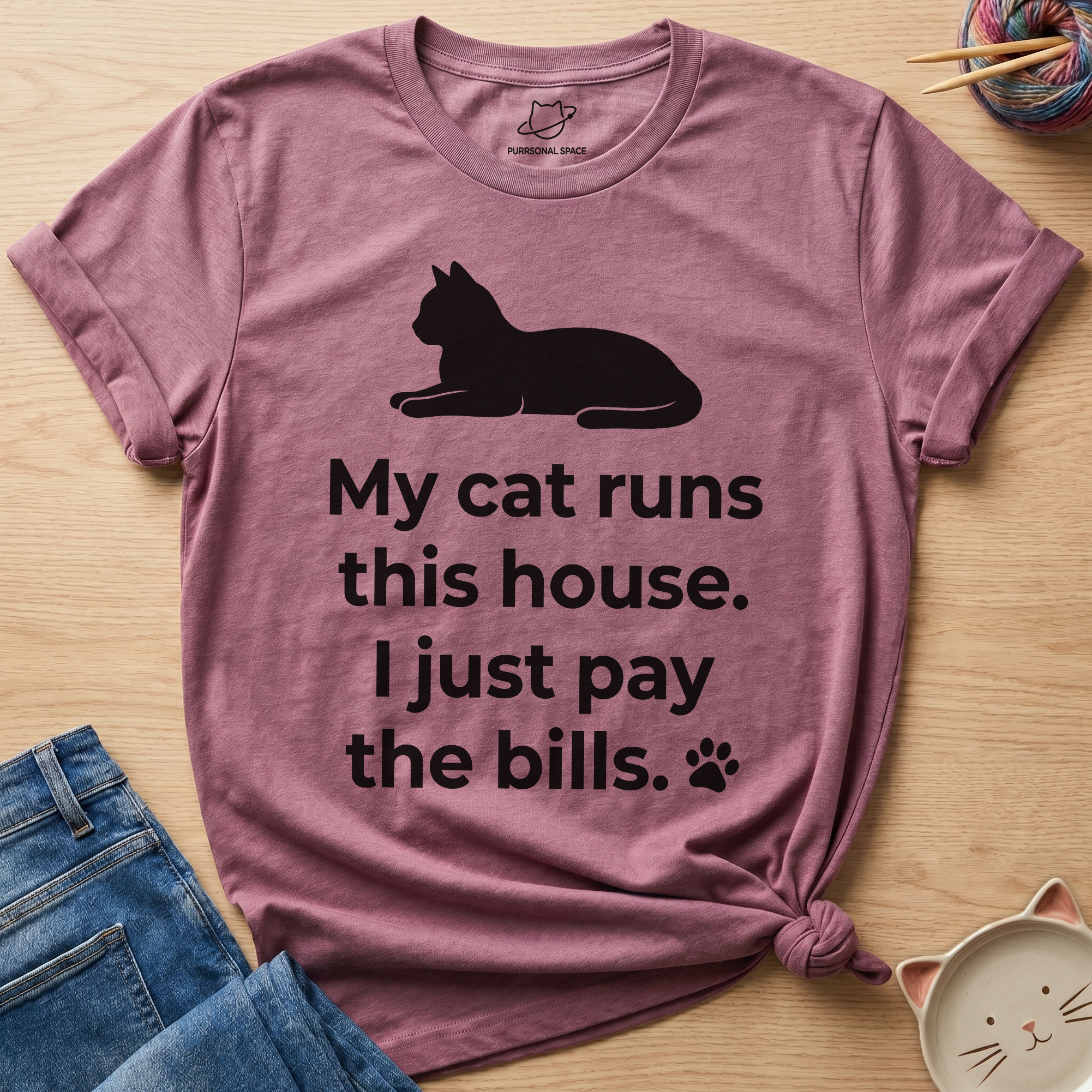 My Cat Runs This House T-Shirt