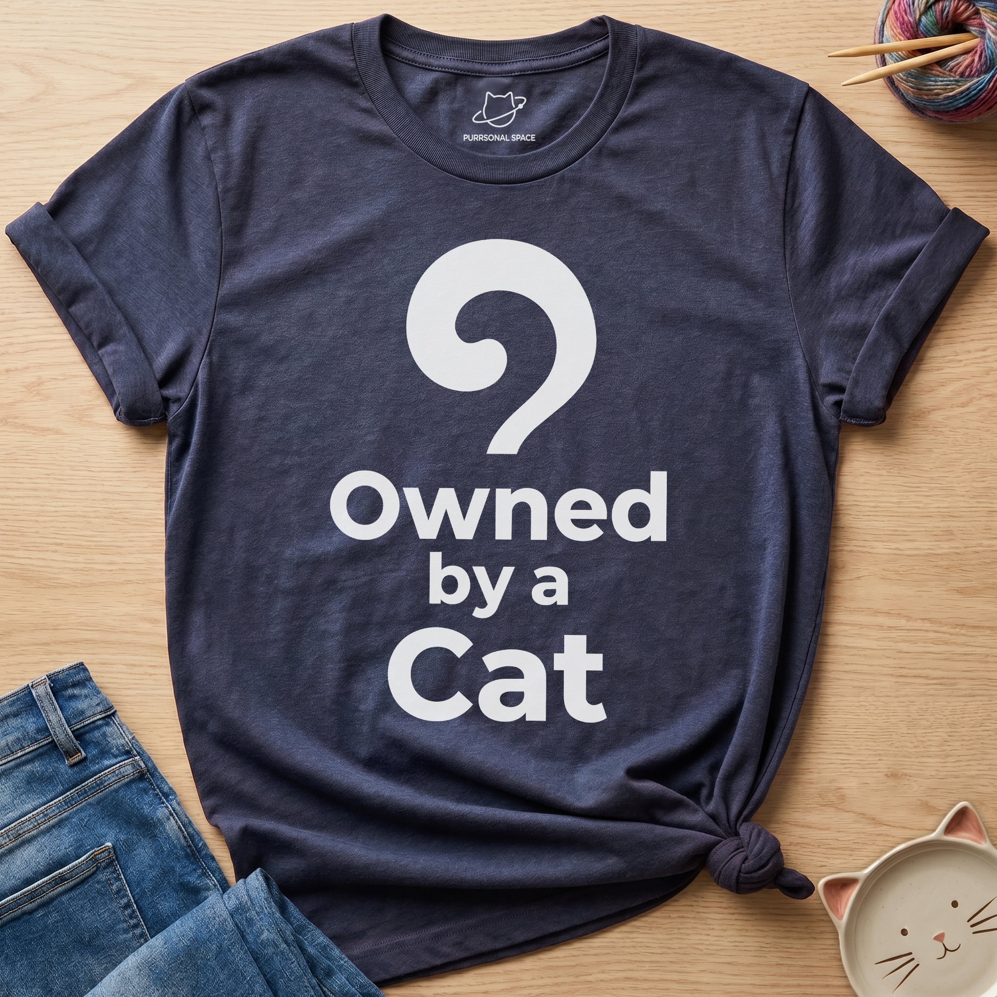 Owned By A Cat T-Shirt