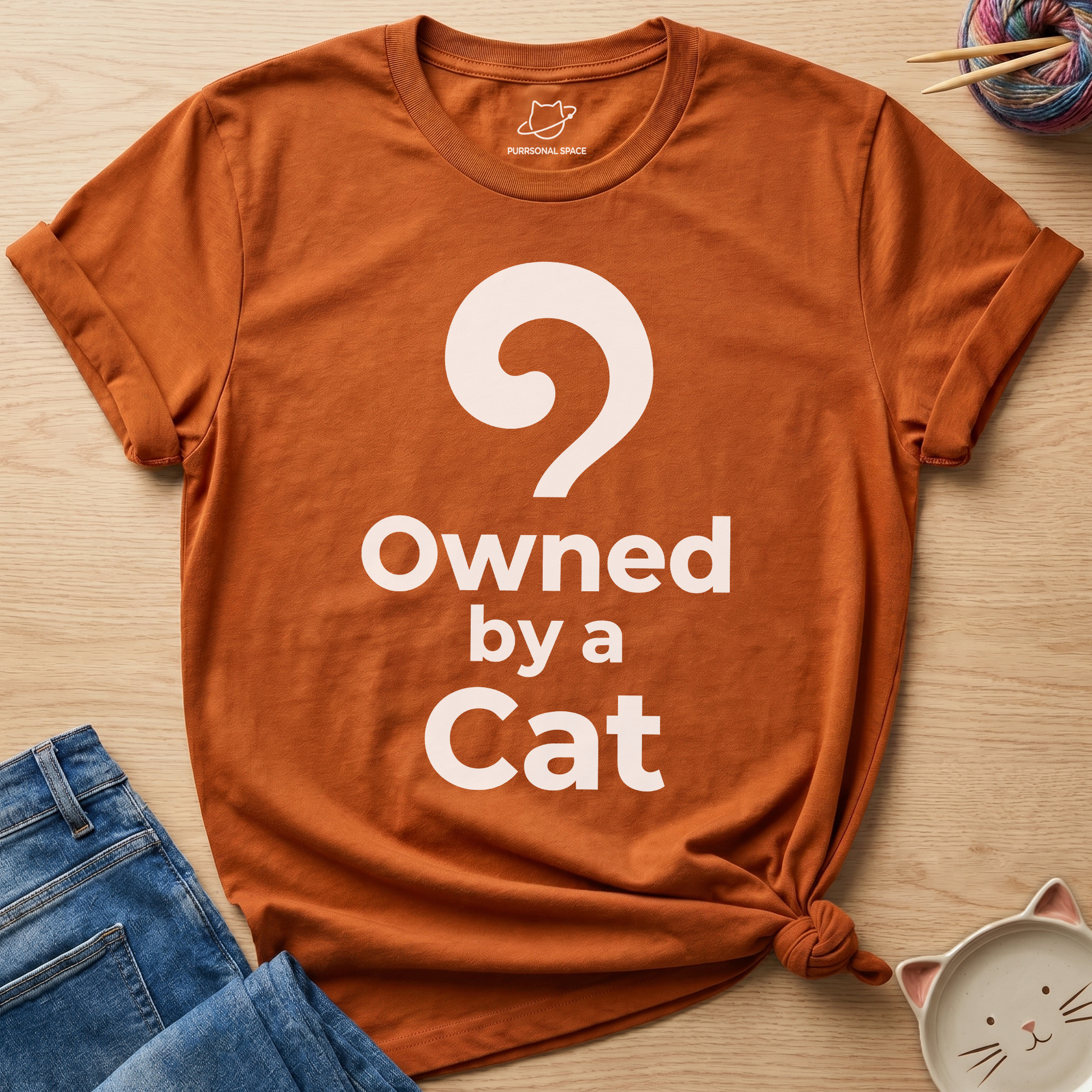 Owned By A Cat T-Shirt