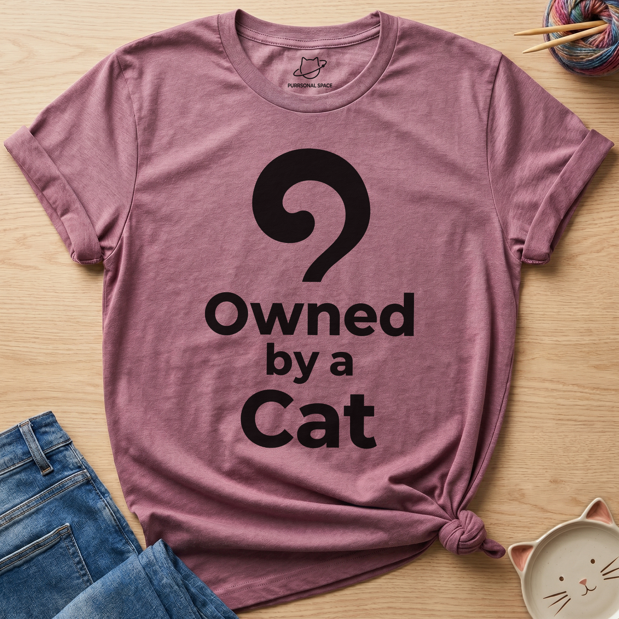 Owned By A Cat T-Shirt