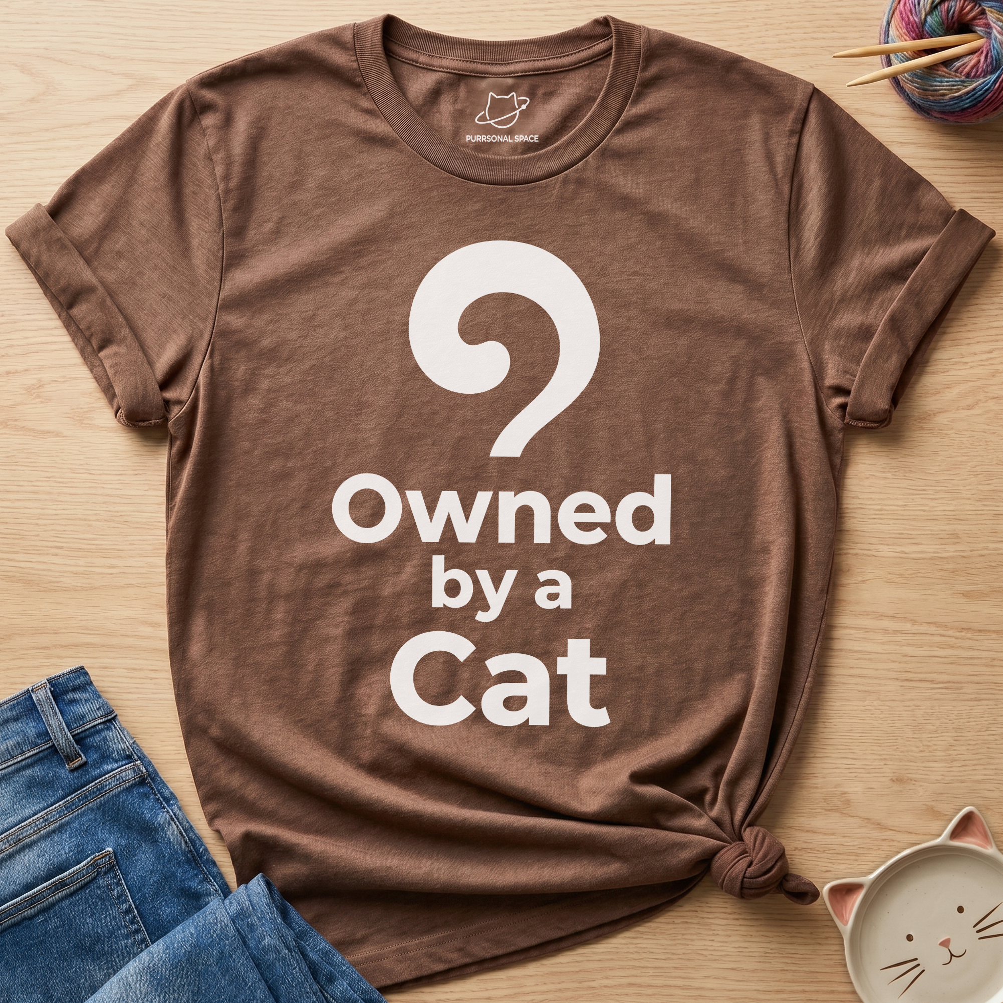 Owned By A Cat T-Shirt