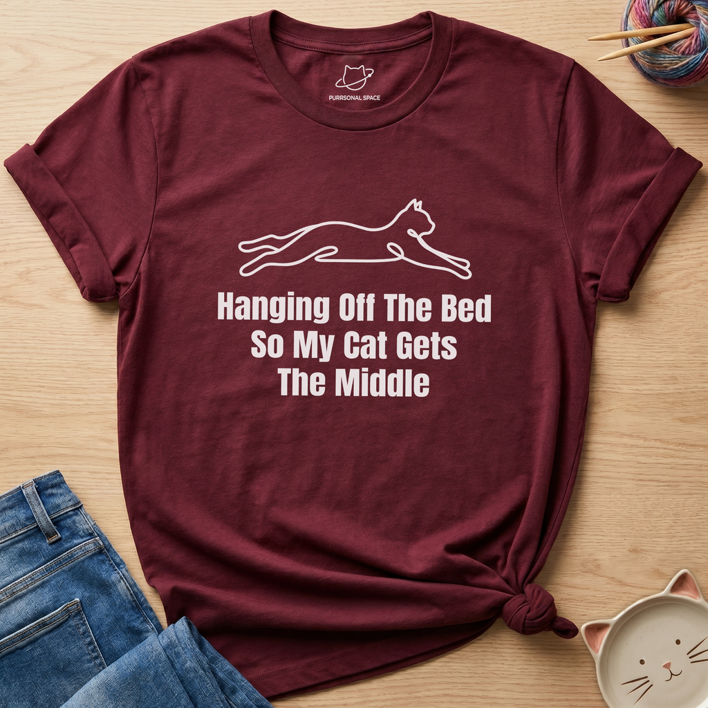 Hanging Off The Bed T-Shirt