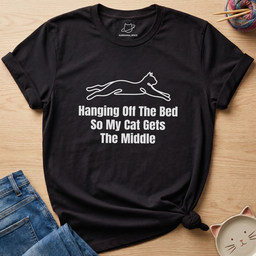 Hanging Off The Bed T-Shirt