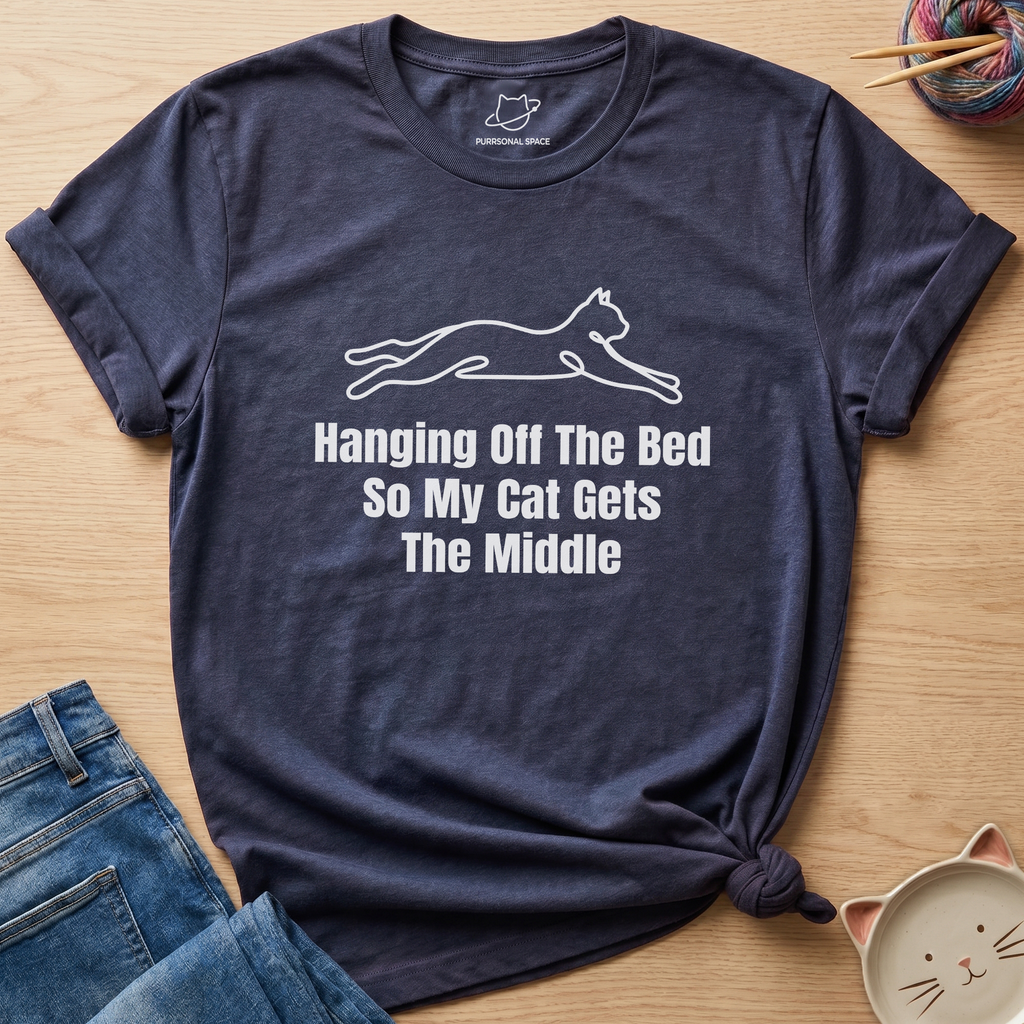 Hanging Off The Bed T-Shirt