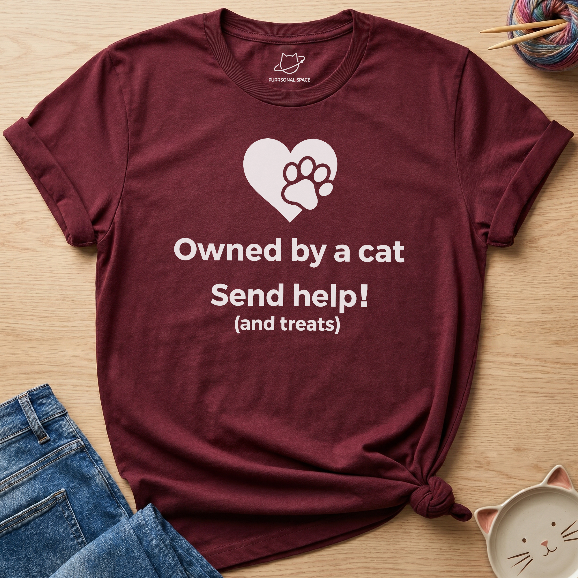 Owned By A Cat T-Shirt