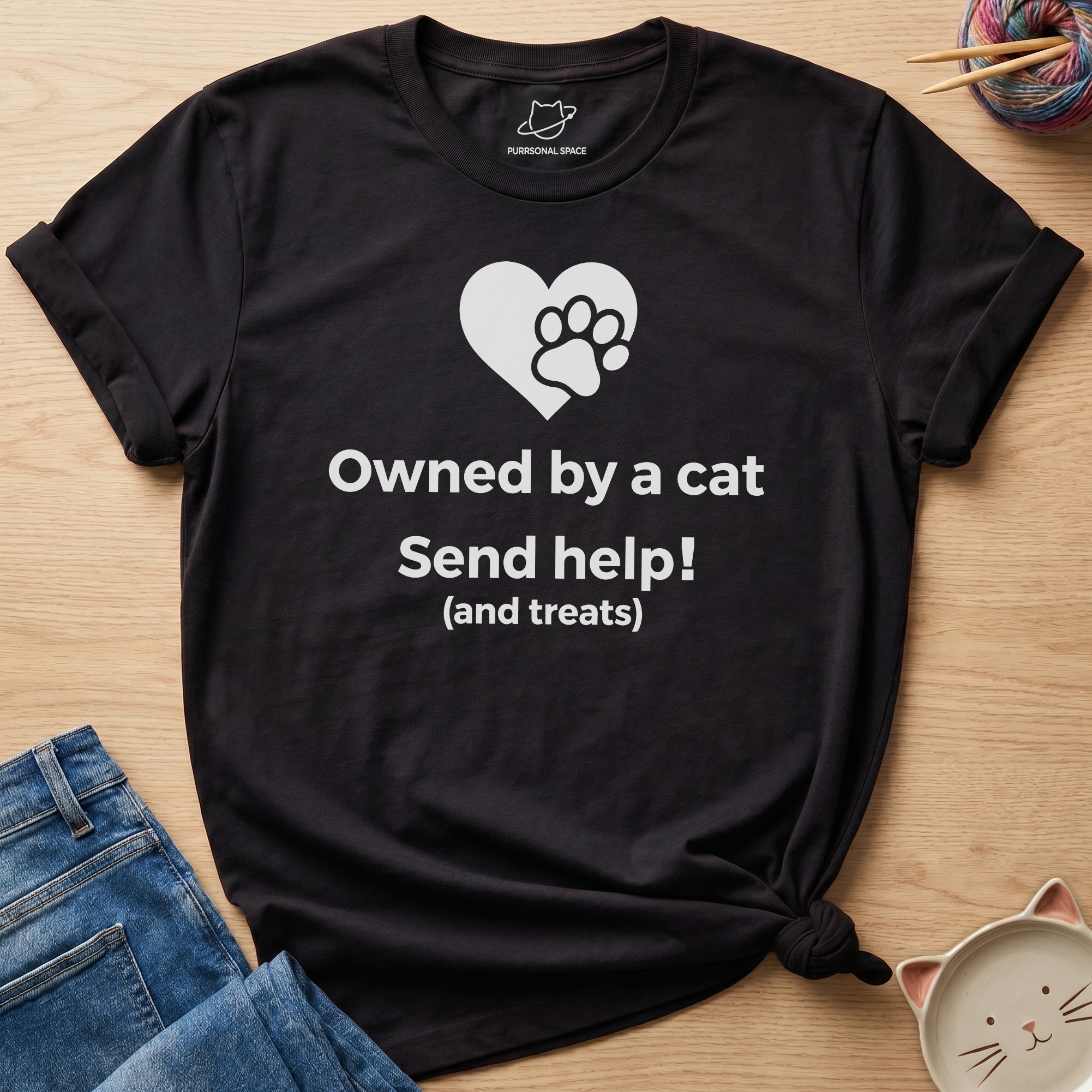 Owned By A Cat T-Shirt