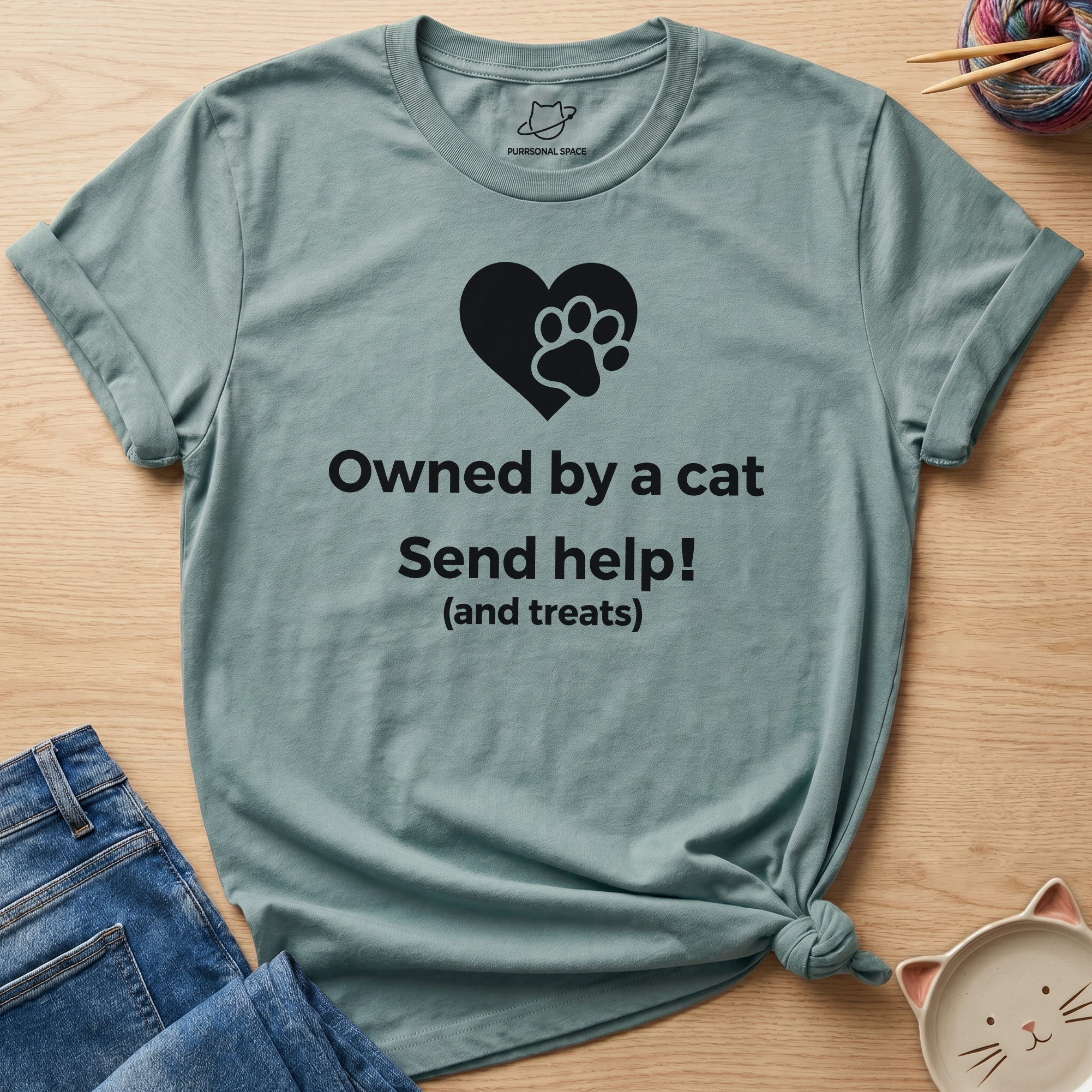 Owned By A Cat T-Shirt