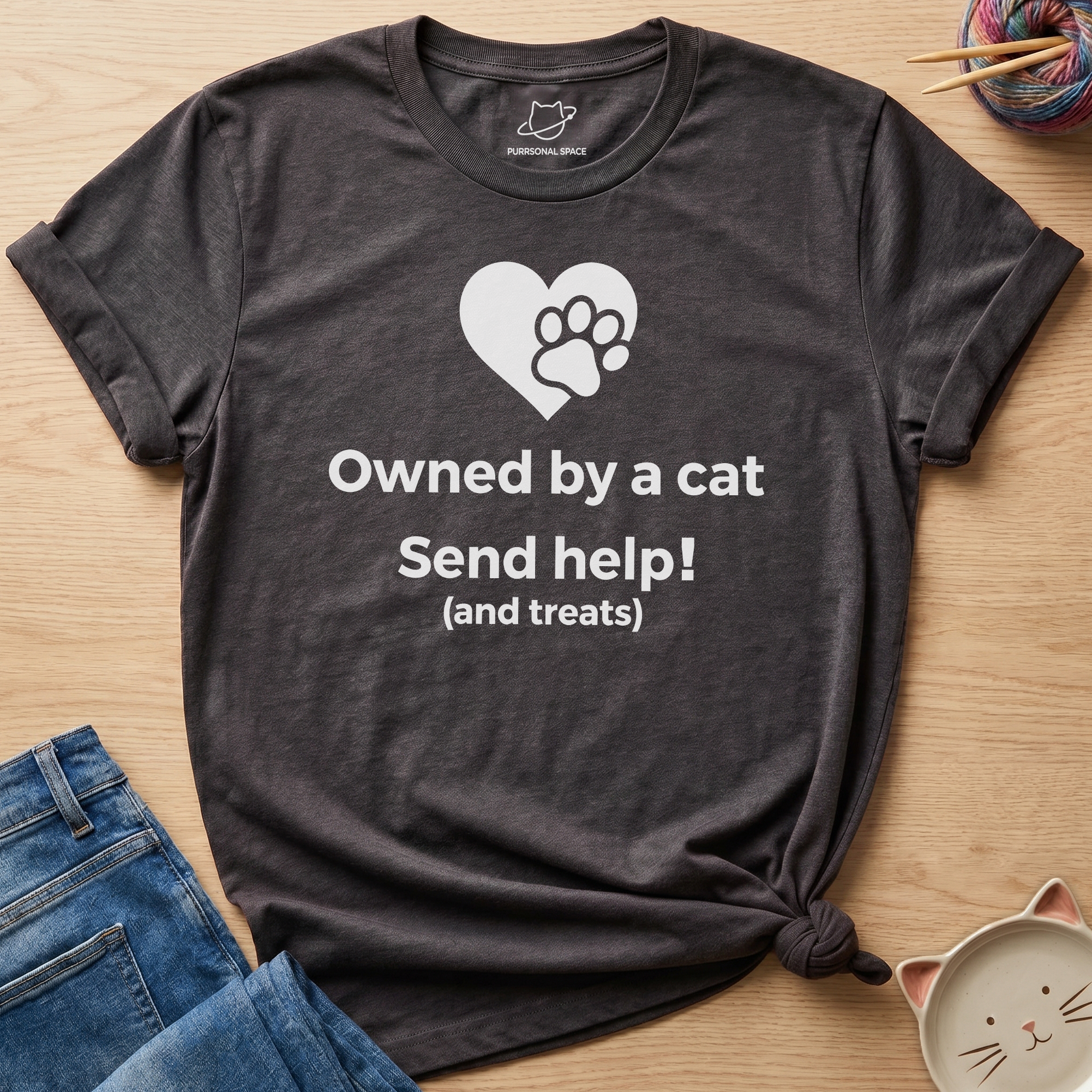 Owned By A Cat T-Shirt