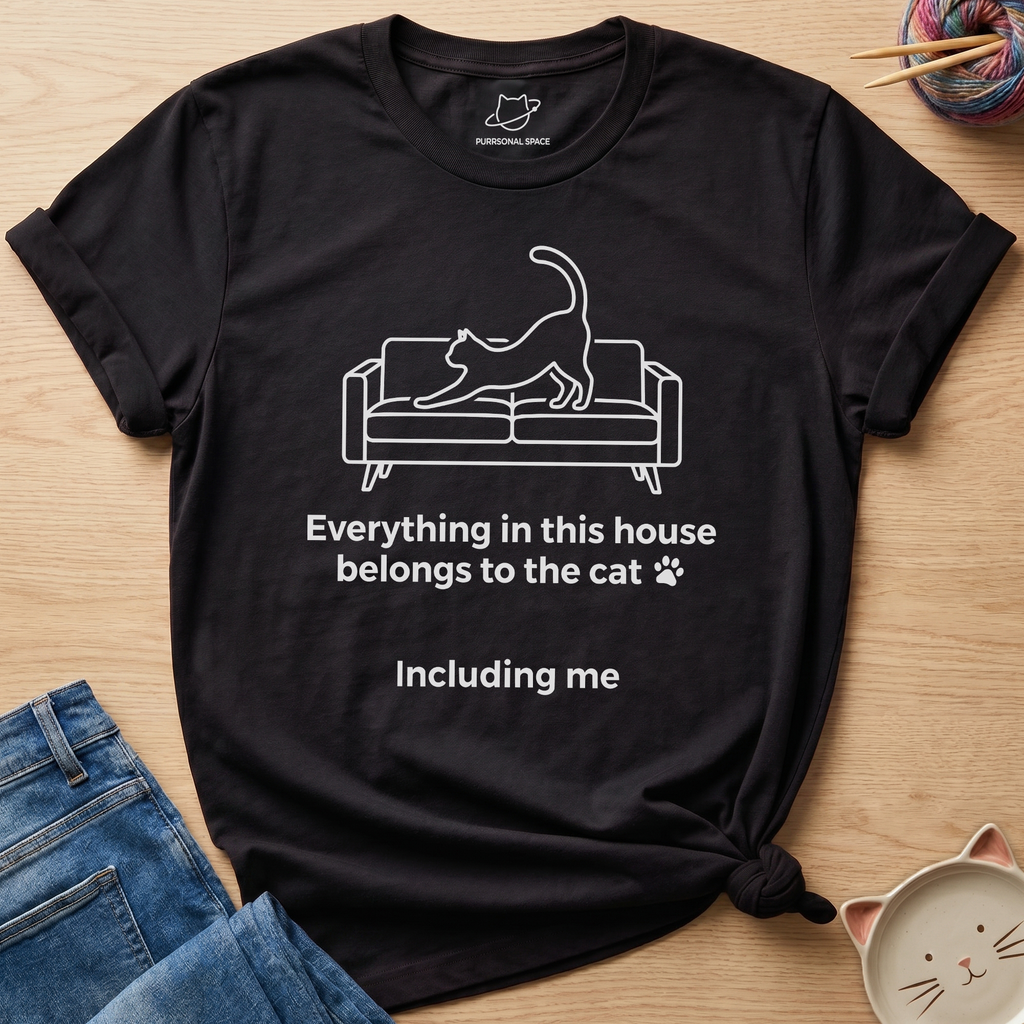 House Belongs To Cat T-Shirt