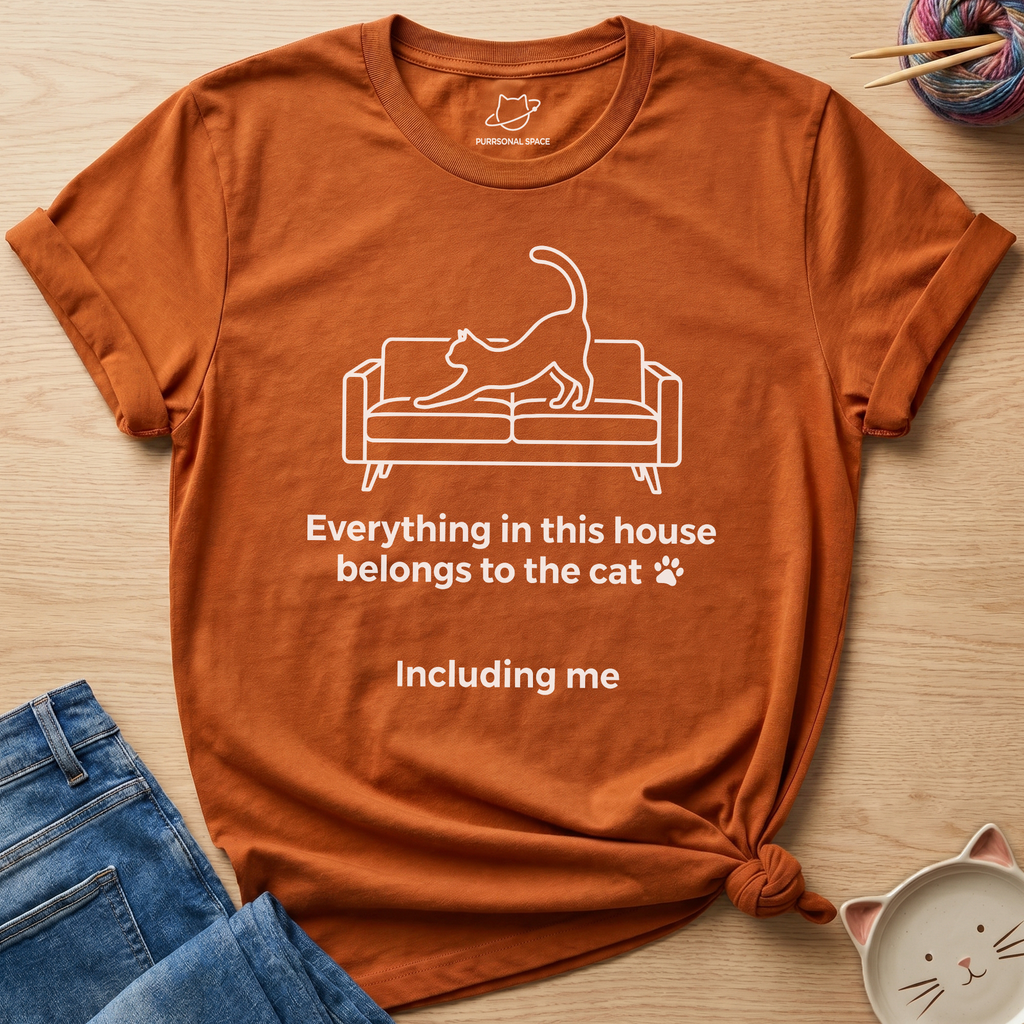 House Belongs To Cat T-Shirt