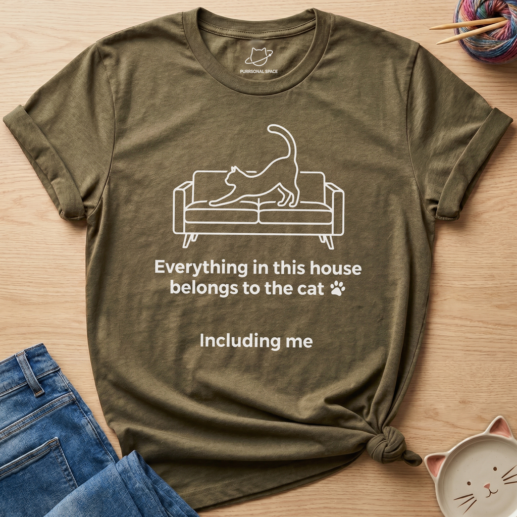 House Belongs To Cat T-Shirt